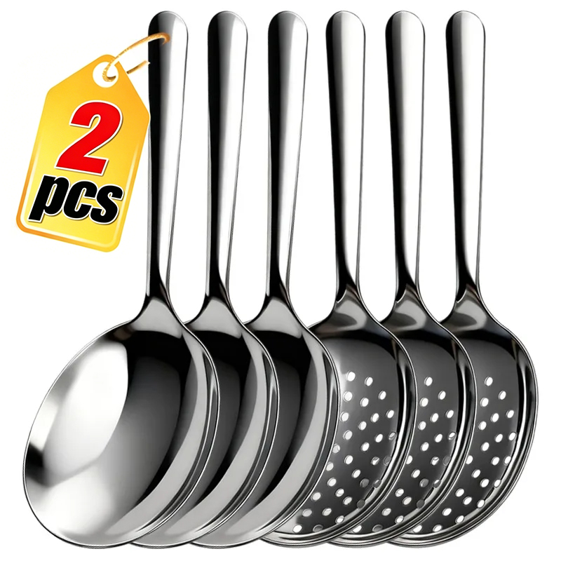 Ice Pick Pick - Long Handle Stainless Steel Soup Spoons