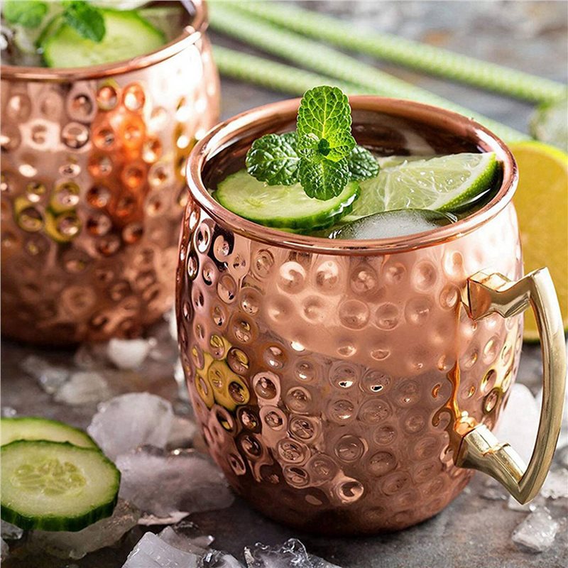 Mule Copper Mug - A98E-2X Moscow Mule Cup Stainless Steel