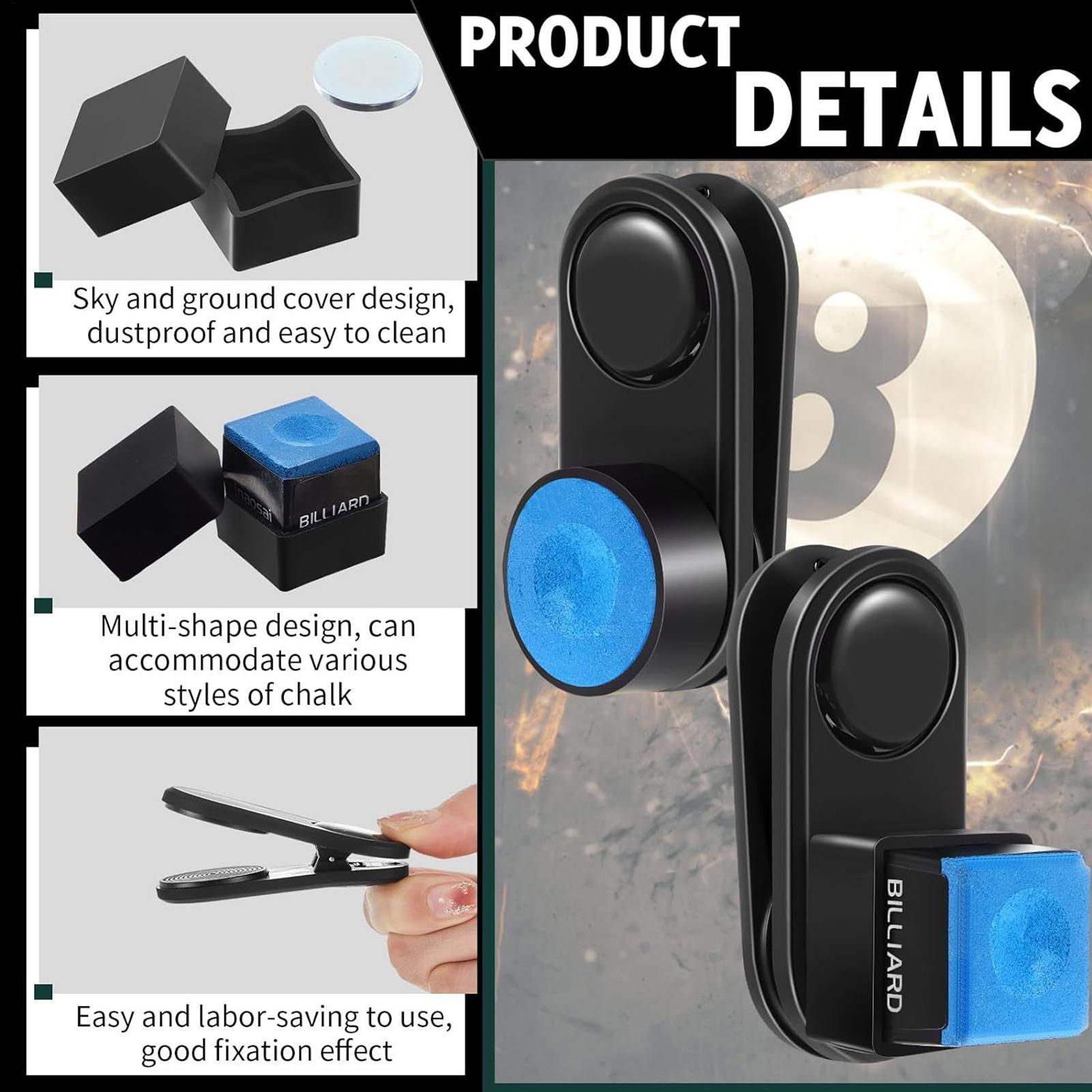 Magnetic Billiard Chalk Holder - Home Bar Setup review and price