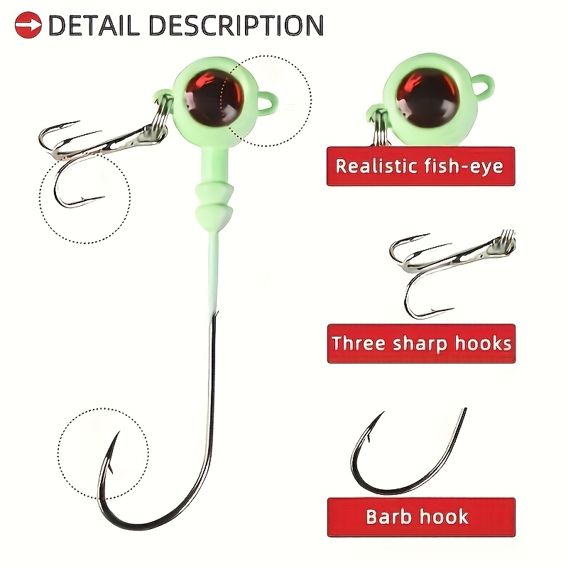 5pcs   Double-Hook Jig Heads,  - Jigger Double Sided review and price