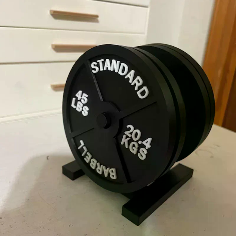 Weight Plate Coaster Set Holde - Home Bar Set review and price