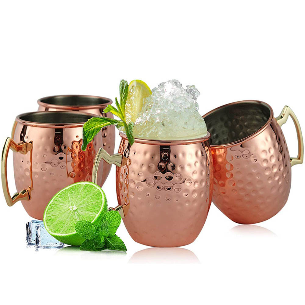 2pcs 100% Handmade 18oz Hammer - Mule Copper Mug review and price