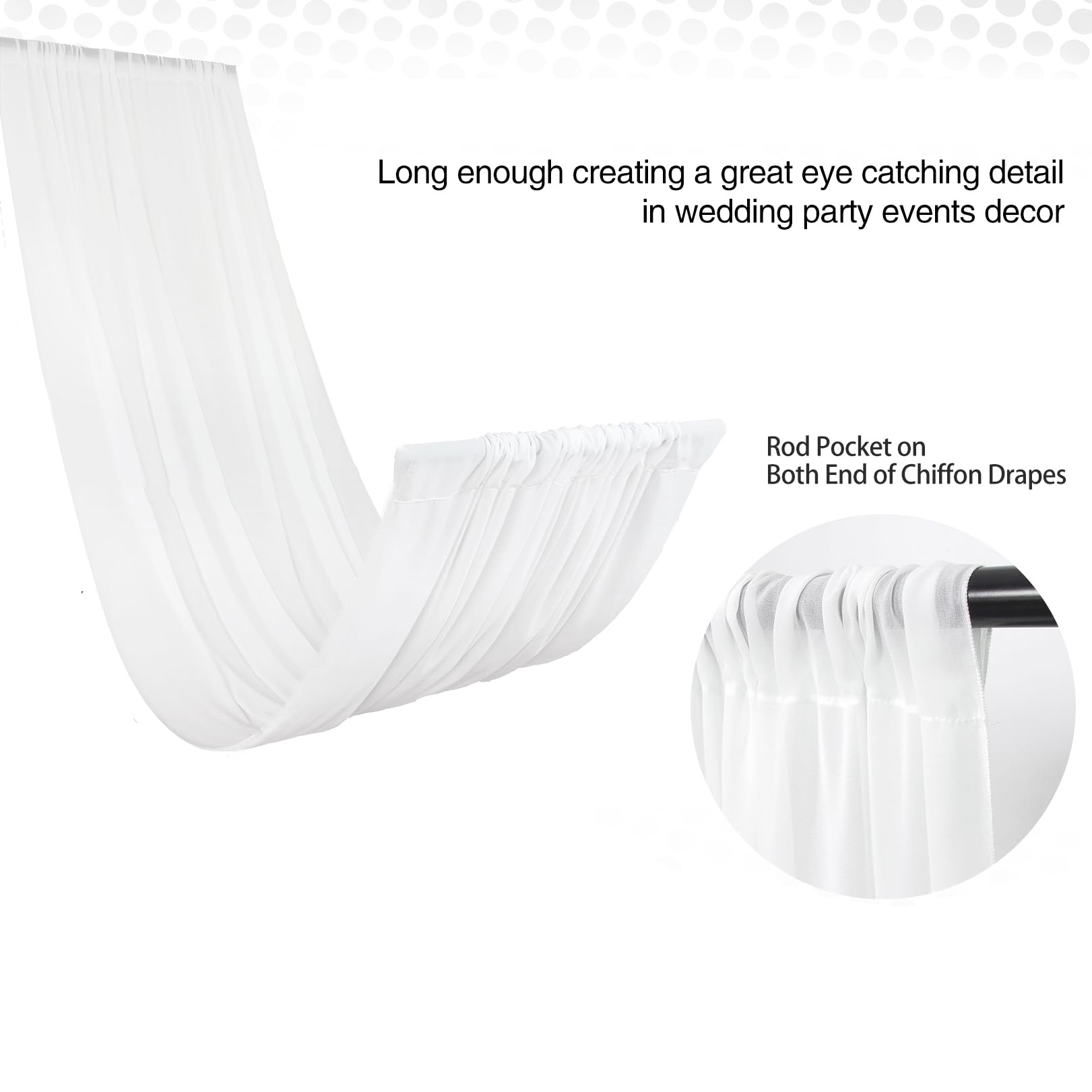Wedding Arch Ceiling Drape Roo - Home Bargains review and price
