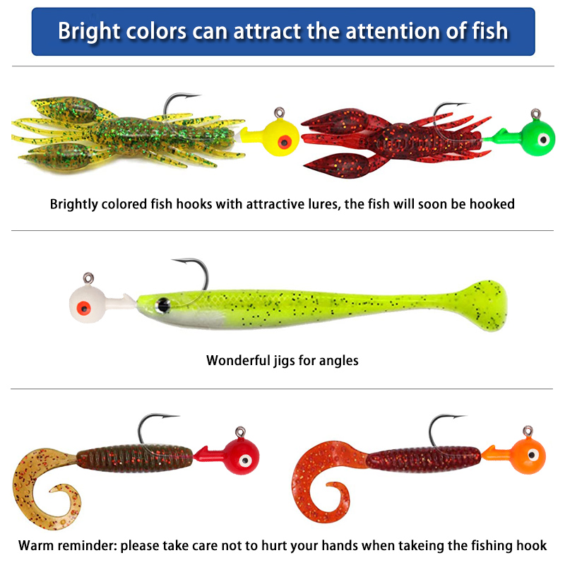 60Pcs/bag Lead Jig Heads Fishi - Jigger Double Sided review and price