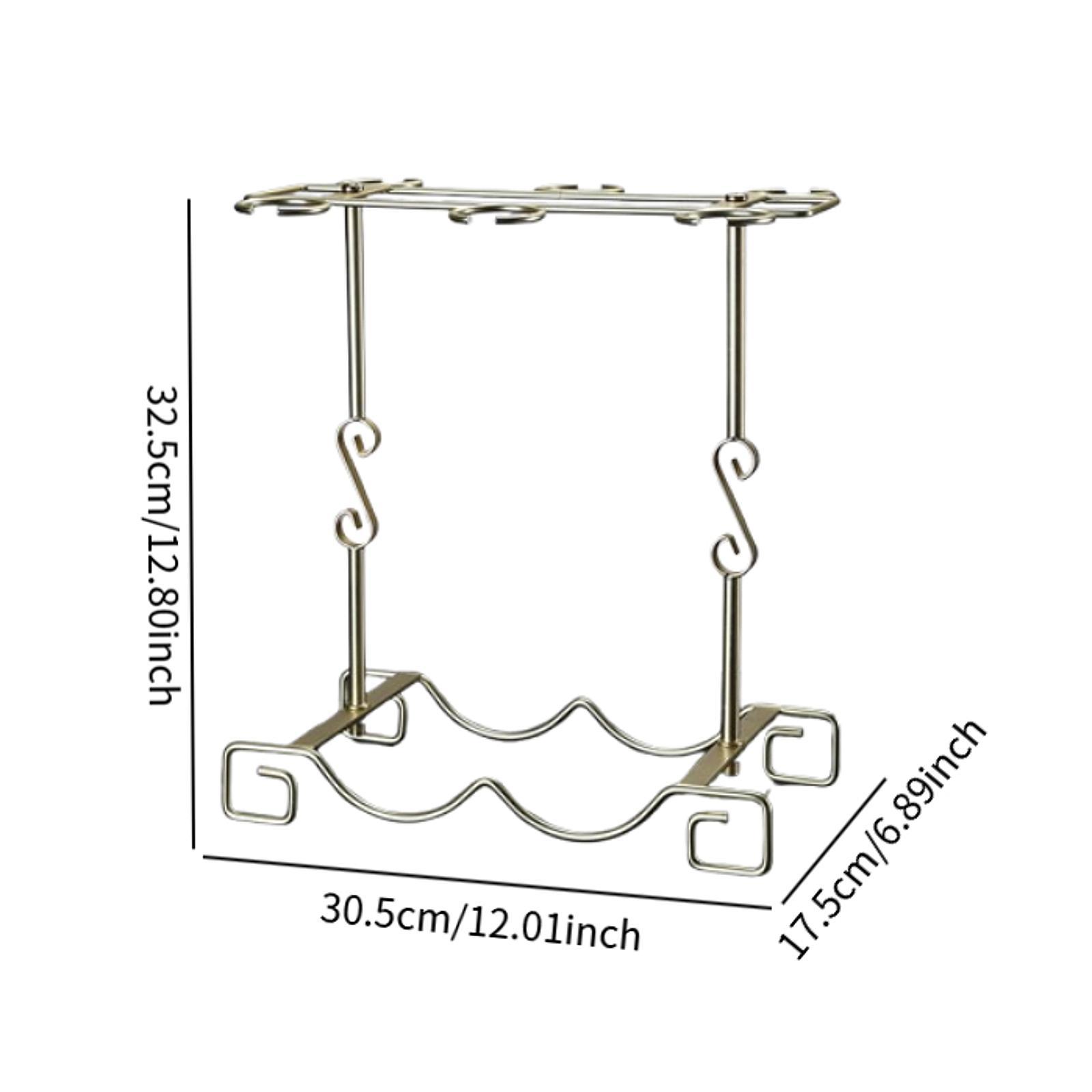 Tabletop Goblet Holder Iron Wi - Home Bar Stand review and price
