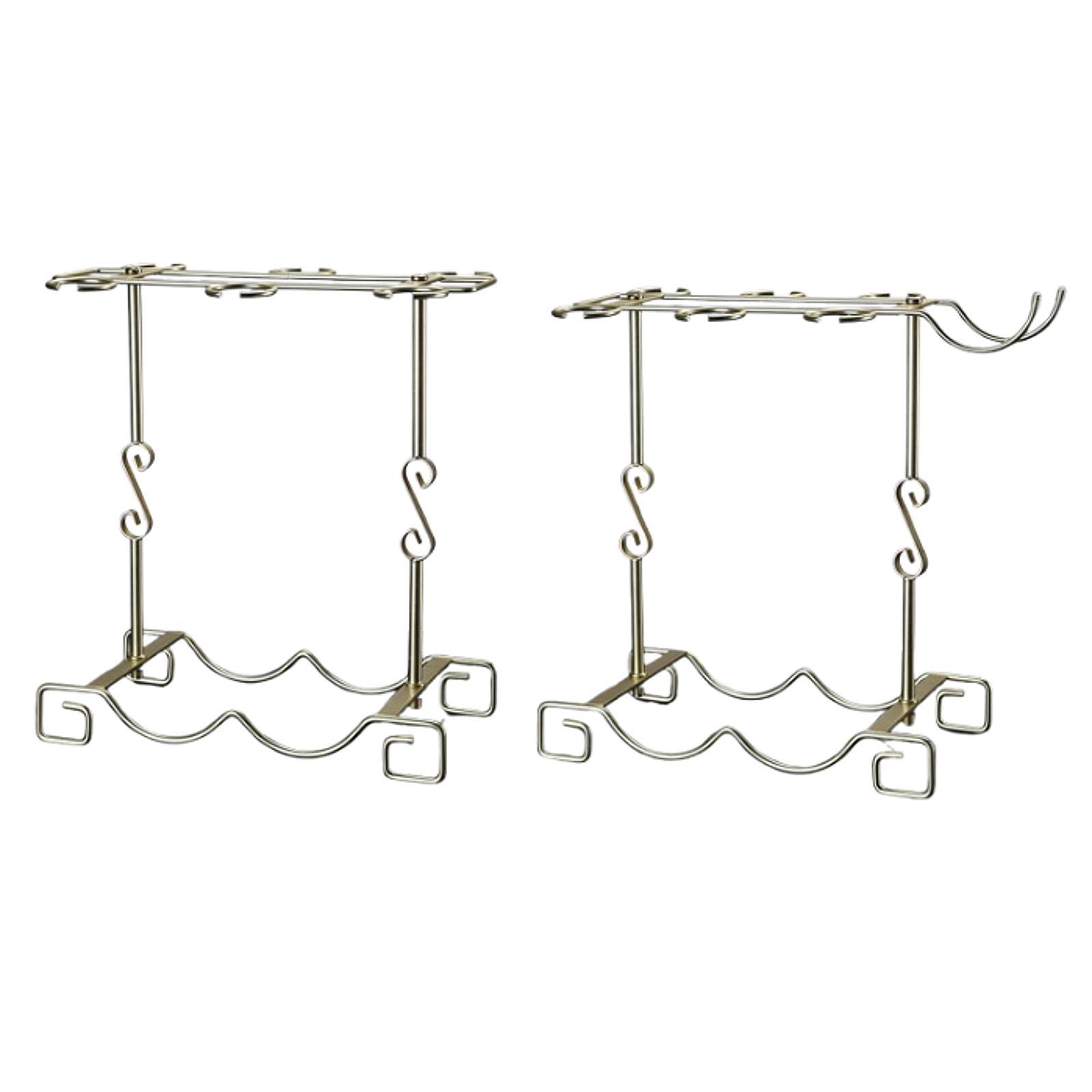 Tabletop Goblet Holder Iron Wi - Home Bar Stand review and price