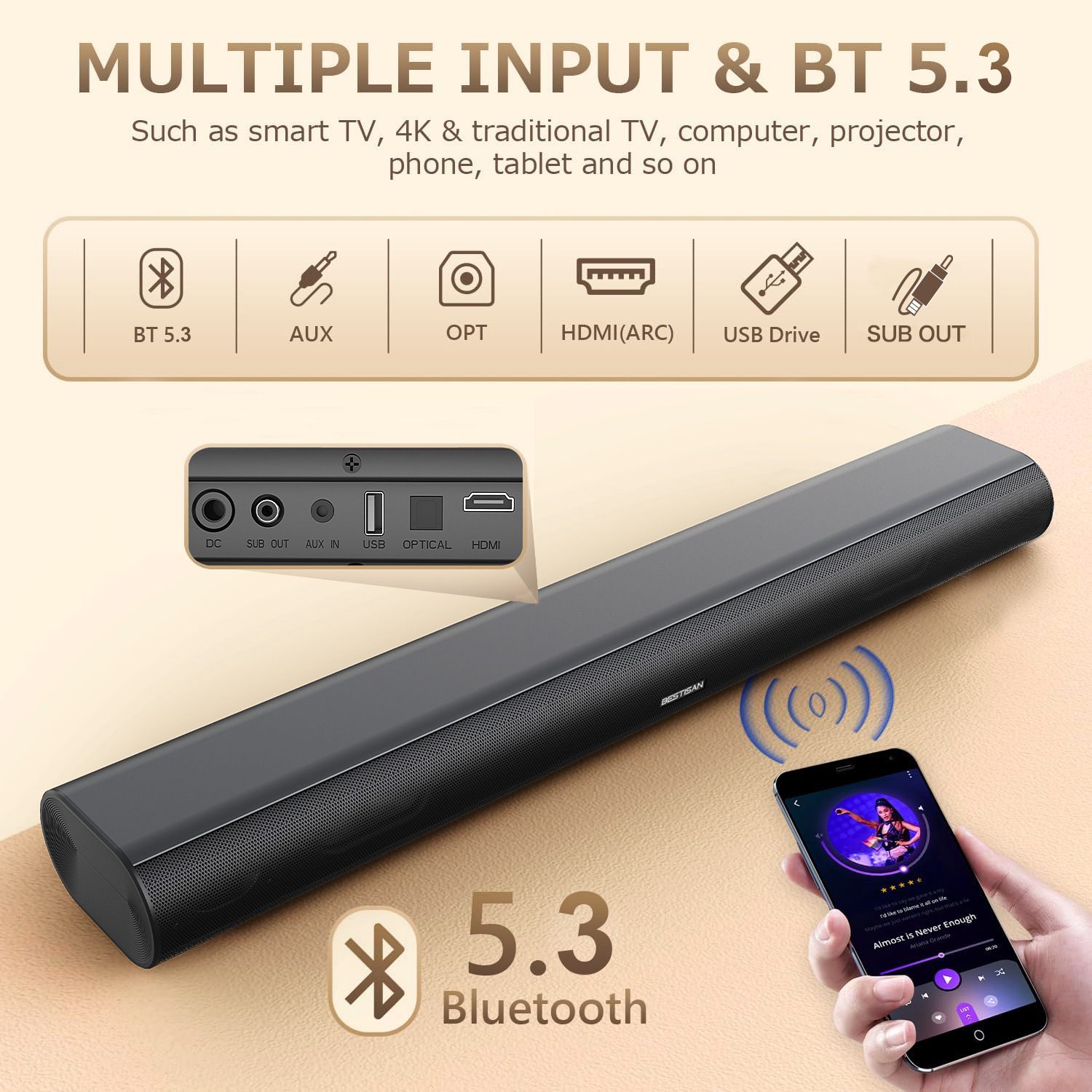 Subwoofer Sound Bar System for - Home Bar And Theater review and price