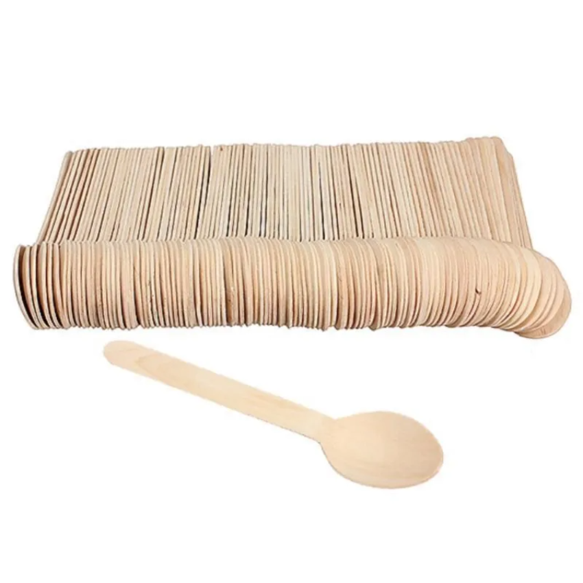 100Pcs Disposable Wooden Spoon - Ice Pick Pick review and price